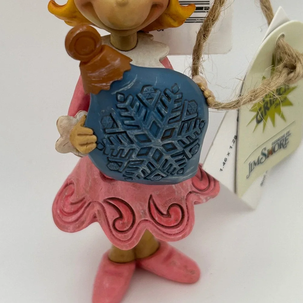 Jim Shore Grinch Cindy Lou Who Ornament Snowflake Christmas Resin‎ Figurine
